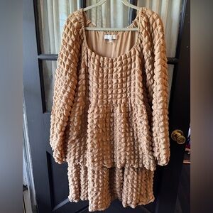 Simply Southern Tan Tiered Dress